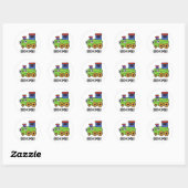 Choo-cumber Funny Cucumber Pun Ronde Sticker (Vel)