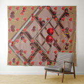Choolaat en kersen wandkleed (In Situ (horizontaal))