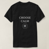 Choose Calm – Minimal Aesthetic T-Shirt | (Design voorkant)