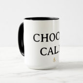 Choose Calm – Minimal Coffee Mug | Aesthetic Zen Q (Devant gauche)
