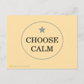Choose Calm – Minimal Greeting Card | Briefkaart (Voorkant)