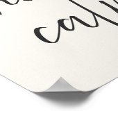 “Choose Calm” Minimalist Poster | Gray & Ivory  (Hoek)