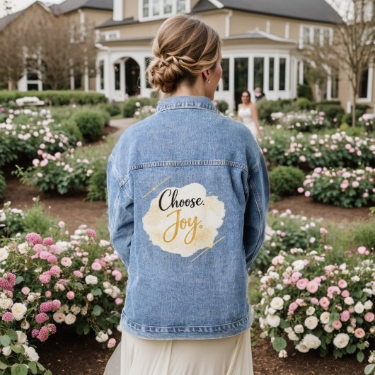 Choose Joy Denim Jacket (Mariage Retour)