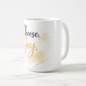 Choose Joy Inspirational Gift Mug (Devant droit)