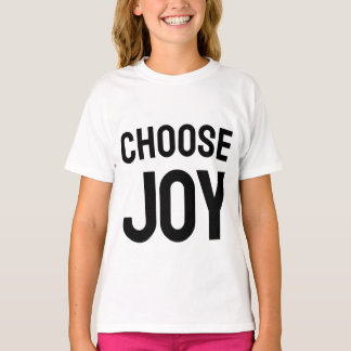 Choose joy - inspirational kid's tee t-shirt