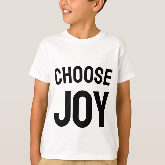 Choose joy - positive vibes kid's t-shirt  (Devant)