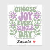 Choose Joy Sage Lavender Sticker (Feuille)