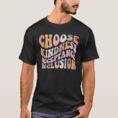 Choose Kindness Acceptation Inclusion Orange Unity T-shirt (Voorkant)