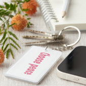 Choose Peace Acrylic Keychain (Voorkant Rechts)