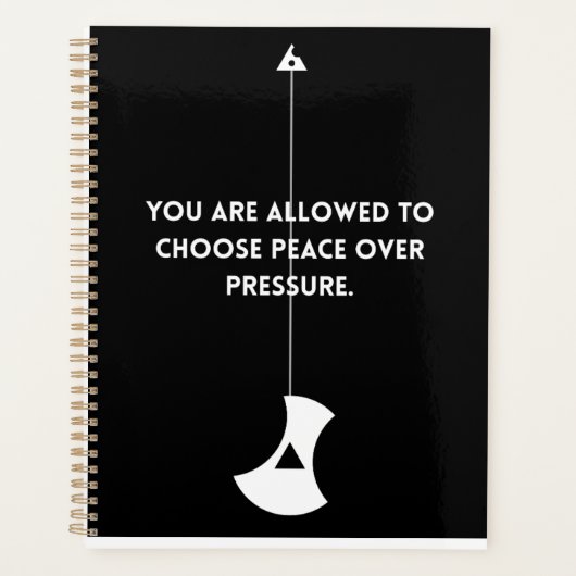 Choose Peace Over Pressure – Planner (Devant)