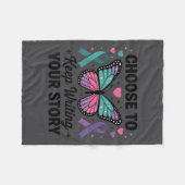 Choose To Keep Writing Your Story Insrational Butt Fleece Deken (Voorkant (Horizontaal))