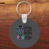 Choose To Keep Writing Your Story Insrational Quot Sleutelhanger (Voorkant)
