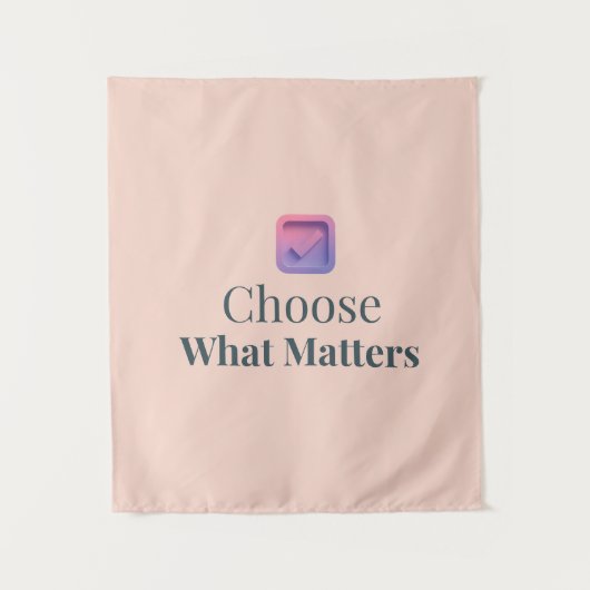 Choose What Matters Minimal Motivational Wall Tape Wandkleed (Voorkant)