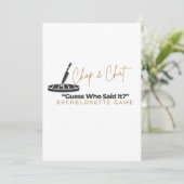 Chop en Chat :Guess die zei dat het ?Holiday Kaart (Staand voorkant)