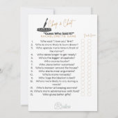 Chop en Chat :Guess die zei dat het ?Holiday Kaart (Achterkant)