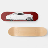 Chop top Chevy Black, wit, rood grafisch dek Skateboard (Horizontaal)