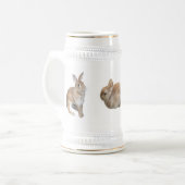 CHOPE À BIÈRE ウサギのマグカップ (Devant gauche)