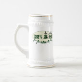 Chope À Bière 100% Irlandais Drunk Stein (Gauche)