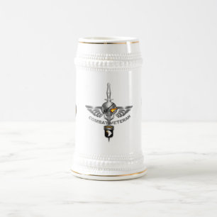 Chope À Bière 101e division aéroportée Crâne enflammé méchant