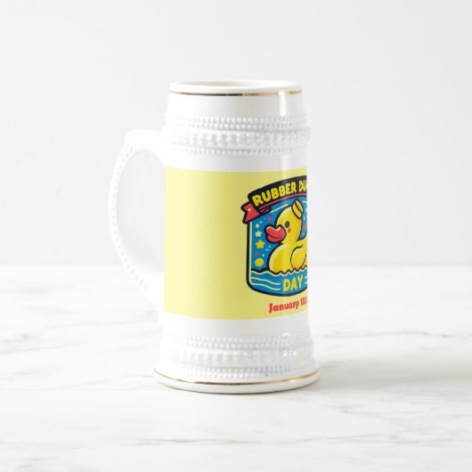 Chope À Bière 13 janvier - Jour de canard en caoutchouc (Devant gauche)