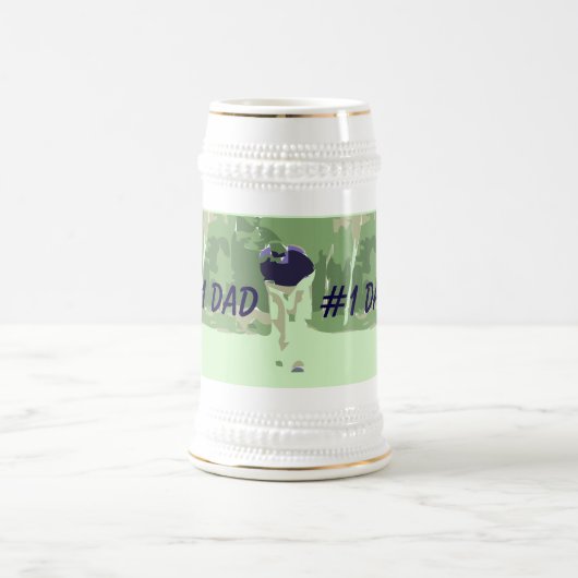 Chope À Bière #1 Papa Golfer Beer Stein (Centre)