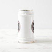 Chope À Bière [200] Scorpion d'argent sacré sur noir (Centre)