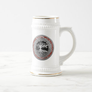 Chope À Bière [200] Treasure Trove : Celtic Tree of Life [Argent