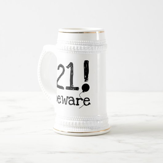 Chope À Bière 21 prenez garde (Devant gauche)