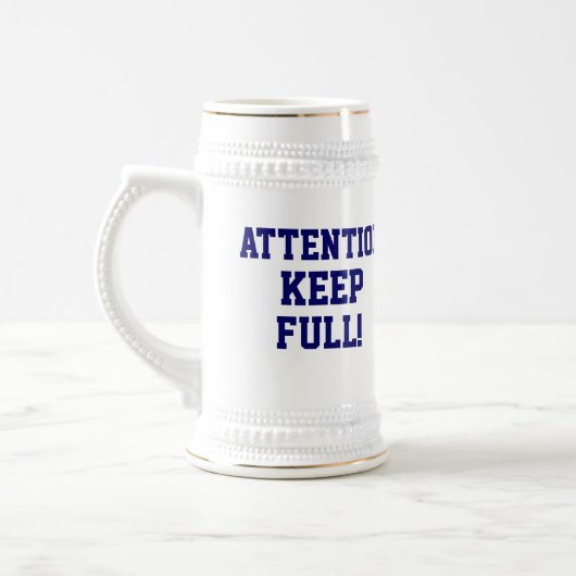 Chope À Bière 21ème bière heureuse faite sur commande Stein (Gauche)