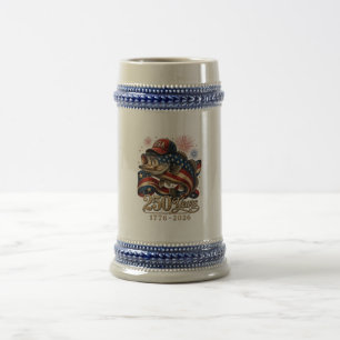Chope À Bière 250 Amérique 1776 2026 Pêche à la basse USA Drapea