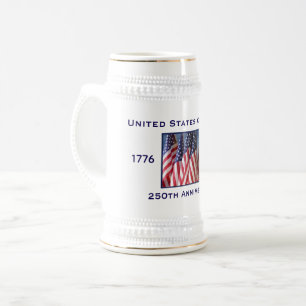 Chope À Bière 250e anniversaire USA Patriotique
