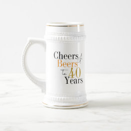 Chope À Bière 40e anniversaire Soeurs et bières Anniversaire