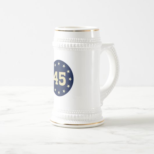 CHOPE À BIÈRE "45" BEER STEIN (Devant droit)