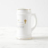 Chope À Bière 50e anniversaire de l'Ordination Prêtre du jubilé (Devant droit)