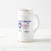 Chope À Bière 65e Division d'infanterie Association Beer Stein (Devant droit)