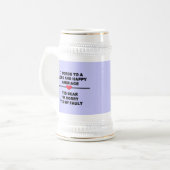 Chope À Bière 7 Mots À Un Mariage Long (Devant gauche)