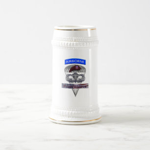Chope À Bière 82e chasseur principal aéroporté avec drapeau amér