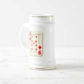 Chope À Bière 9 de la carte de jeu de diamants (Devant gauche)
