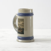 Chope À Bière À la dérive main droite stein bleu (Devant gauche)