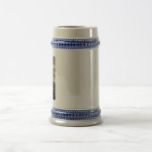 Chope À Bière À la dérive main droite stein bleu (Centre)