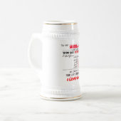 Chope À Bière À mon mari (Devant gauche)