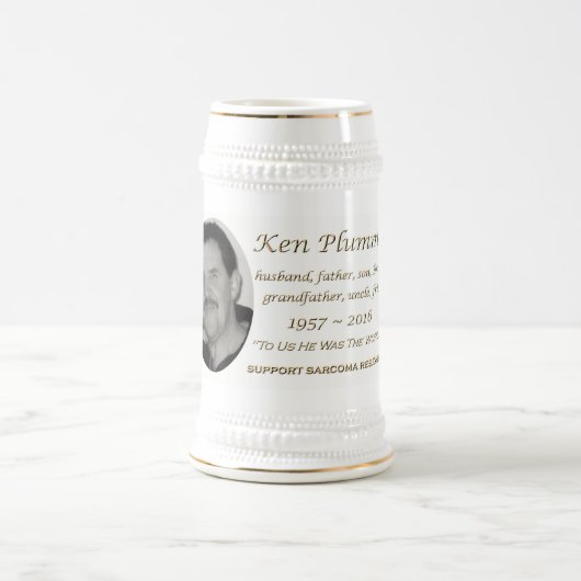 Chope À Bière "À nous il était mémorial de Ken Plummer du monde" (Centre)