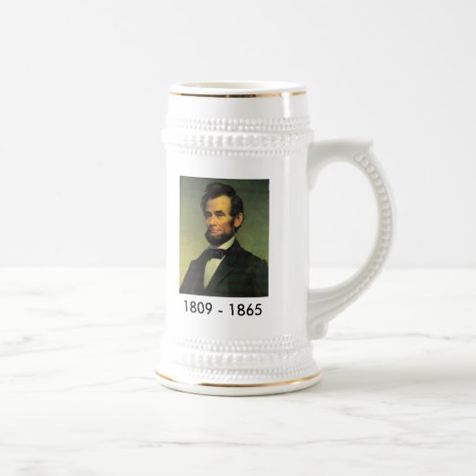 Chope À Bière Abraham Lincoln peignant Stein bicentenaire (Droite)