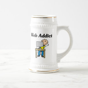 Chope À Bière Accro du Web