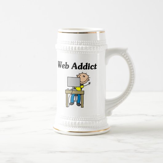 Chope À Bière Accro du Web (Droite)