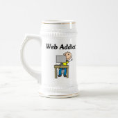 Chope À Bière Accro du Web (Gauche)