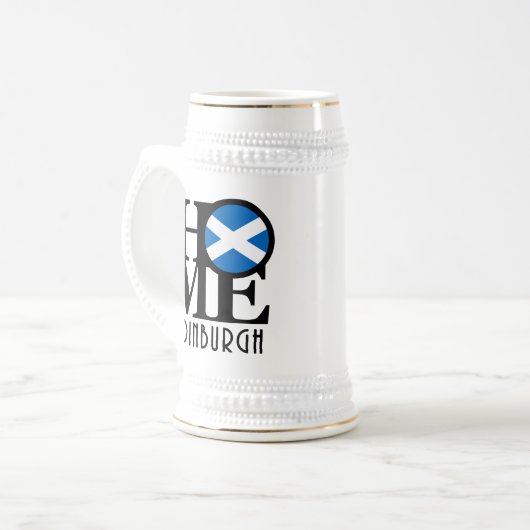 Chope À Bière ACCUEIL Édimbourg Ecosse Bière Stein (Devant gauche)