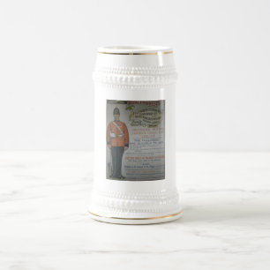 Chope À Bière Affiche royale 1890 de recrutement d'ingénieurs d