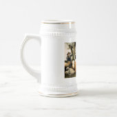 Chope À Bière Agriculteur avec vaches et moutons (Gauche)