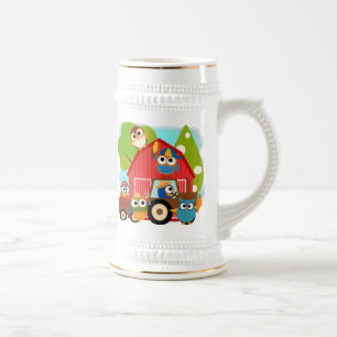 Chope À Bière Agriculteurs de hibou